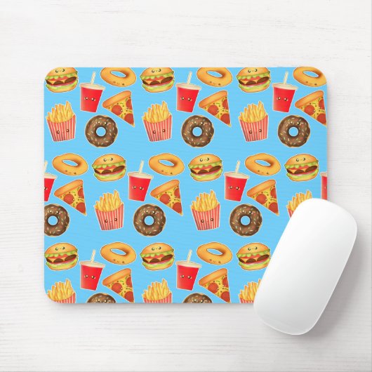 Kawaii Niedlich Junk Food Mousepad (Mit Mouse)