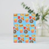 Kawaii Niedlich Junk Food Postkarte (Stehend Vorderseite)