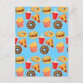 Kawaii Niedlich Junk Food Postkarte (Vorderseite)