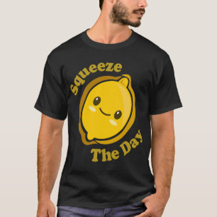 Kawaii Niedlich Lemon Squeeze The Day Funny Frucht T-Shirt