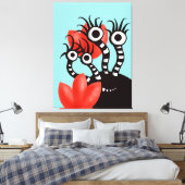 Kawaii Niedlich Monster Kids Leinwanddruck (Insitu (Schlafzimmer))
