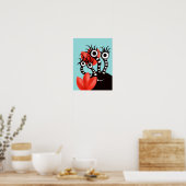 Kawaii Niedlich Monster Kids Poster (Küche)