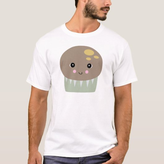 Kawaii-niedlich-Muffin T-Shirt (Vorderseite)