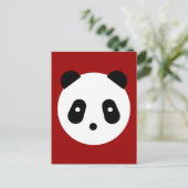Kawaii ~ Niedlich Panda Face Postkarte (Stehend Vorderseite)