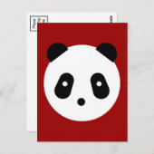 Kawaii ~ Niedlich Panda Face Postkarte (Vorne/Hinten)