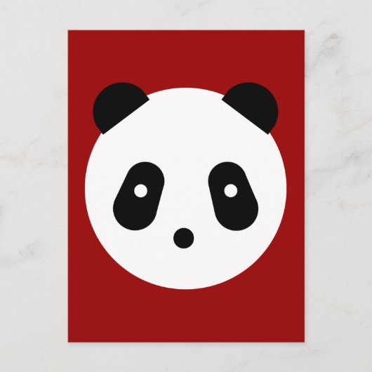 Kawaii ~ Niedlich Panda Face Postkarte (Vorderseite)