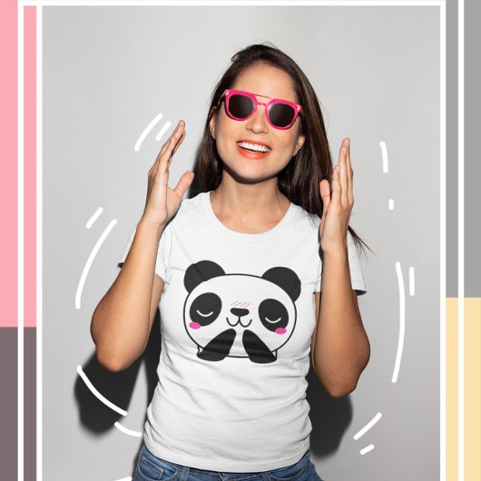 Kawaii Niedlich Panda T - Shirt