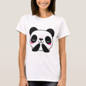 Kawaii Niedlich Panda T - Shirt (Vorderseite)