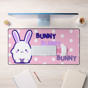 Kawaii Niedlich Pastel Bunny Pop Style Polka Dot Schreibtischunterlage