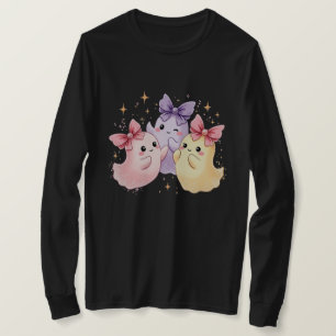 Kawaii Niedlich Pastel Ghosts mit Bows T-Shirt
