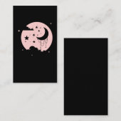 Kawaii Niedlich Pastel Goth Moon Visitenkarte (Vorne/Hinten)