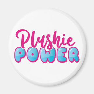 Kawaii Niedlich Pink Blue Plushie Power Magnet