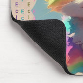 Kawaii Niedlich Rainbow Kitten On a Cloud Mousepad (Ecke)