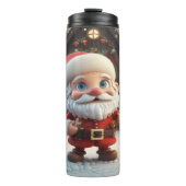 Kawaii Niedlich Santa Thermosbecher (Vorderseite)