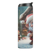 Kawaii Niedlich Santa Thermosbecher (Nach links gedreht)