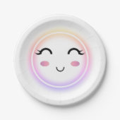 Kawaii Niedlich Smile Paper Plate Pappteller (Vorderseite)