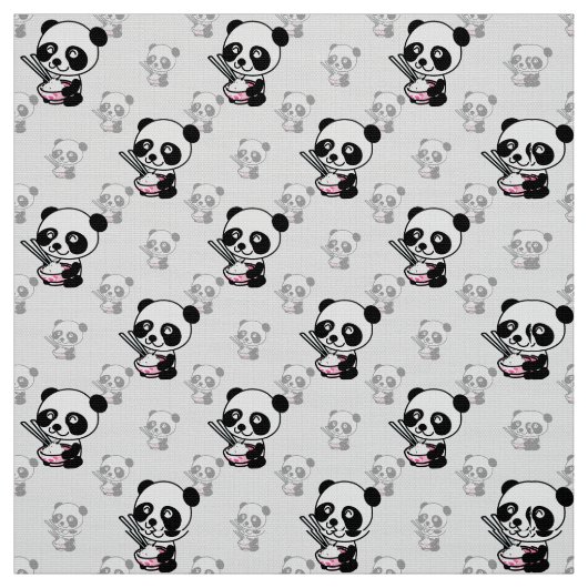 Kawaii Niedlich-spielerisches Panda-Oberflächendes Stoff (Muster)