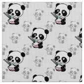 Kawaii Niedlich-spielerisches Panda-Oberflächendes Stoff (Nahaufnahme)
