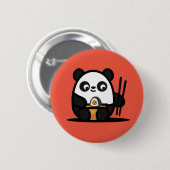 Kawaii Niedlich Sushi Panda Button (Vorne & Hinten)