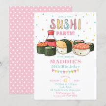 Kawaii Niedlich Sushi Party Pastel Girl