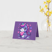 Kawaii Niedlich Valentine's Day Card Karte (Gelbe Blume)