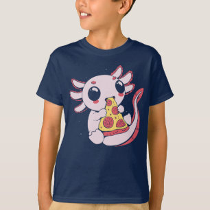 Kawaii niedliche axolotl PIZZALOTL Pizzafreunde Ki T-Shirt