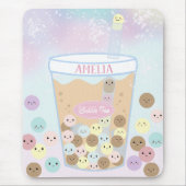 Kawaii Niedliche Blase Pearl Milk Teatro Sociale B Mousepad (Vorne)