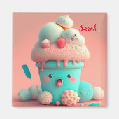 Kawaii niedliche Eiscreme Magnet (Vorne)