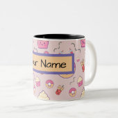 Kawaii Niedliche Geschenke Personalisiert Geburtst Zweifarbige Tasse (VorderseiteRechts)
