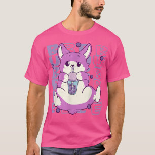 Kawaii niedliche Hunde Getränke Bläschen Milch Cor T-Shirt