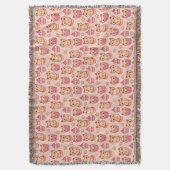 Kawaii Niedliche Katzen und Cupcakes rosa Muster Decke (Vorderseite Vertikal)