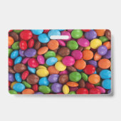 Kawaii niedliche Süßigkeiten Regenbogenfarben Scho Ausweis (Rückseite)