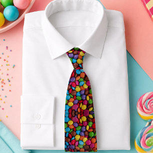 Kawaii niedliche Süßigkeiten Regenbogenfarben Scho Krawatte