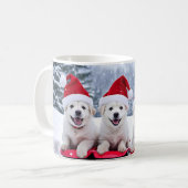 Kawaii Niedliche Welpen Tasse (Vorderseite Links)