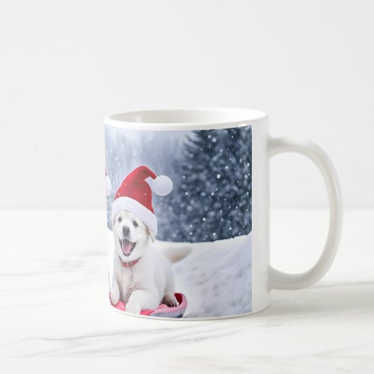 Kawaii Niedliche Welpen Tasse (Rechts)