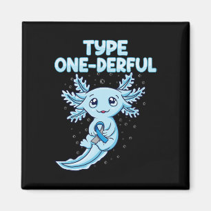 Kawaii Niedlicher Axolotl Typ Onederful T1d Diabet Magnet