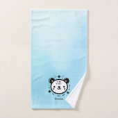 Kawaii niedlicher Bärenrand - Kawaii Minimalistisc Badhandtuch Set (Handtuch)