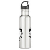 Kawaii niedlicher Bärenrand - Kawaii Minimalistisc Edelstahlflasche (Vorderseite)