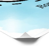 Kawaii niedlicher Bärenrand - Kawaii Minimalistisc Fotodruck (Ecke)