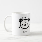 Kawaii niedlicher Bärenrand - Kawaii Minimalistisc Kaffeetasse (Links)
