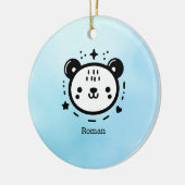 Kawaii niedlicher Bärenrand - Kawaii Minimalistisc Keramik Ornament (Links)