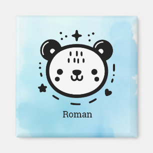 Kawaii niedlicher Bärenrand - Kawaii Minimalistisc Magnet