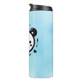 Kawaii niedlicher Bärenrand - Kawaii Minimalistisc Thermosbecher (Nach rechts gedreht)