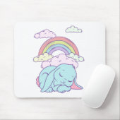 Kawaii Niedlicher Cartoon Bunny Rabbit Rainbow Mousepad (Mit Mouse)