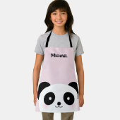 Kawaii Niedlicher Cartoon Panda Bear Individuelle Schürze (Insitu)