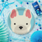 Kawaii Niedlicher Kleiner Welpen Hund. Pappteller (Party)