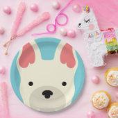 Kawaii Niedlicher Kleiner Welpen Hund. Pappteller (Party)