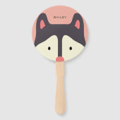 Kawaii Niedlicher kleiner Welpenhund. Husky. Fächer (Vorderseite)