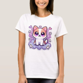 Kawaii Niedlicher Welpenadorable Hund mit großen A T-Shirt