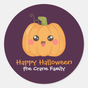 Kawaii Niedliches benutzerdefiniertes Halloween-Ga Runder Aufkleber